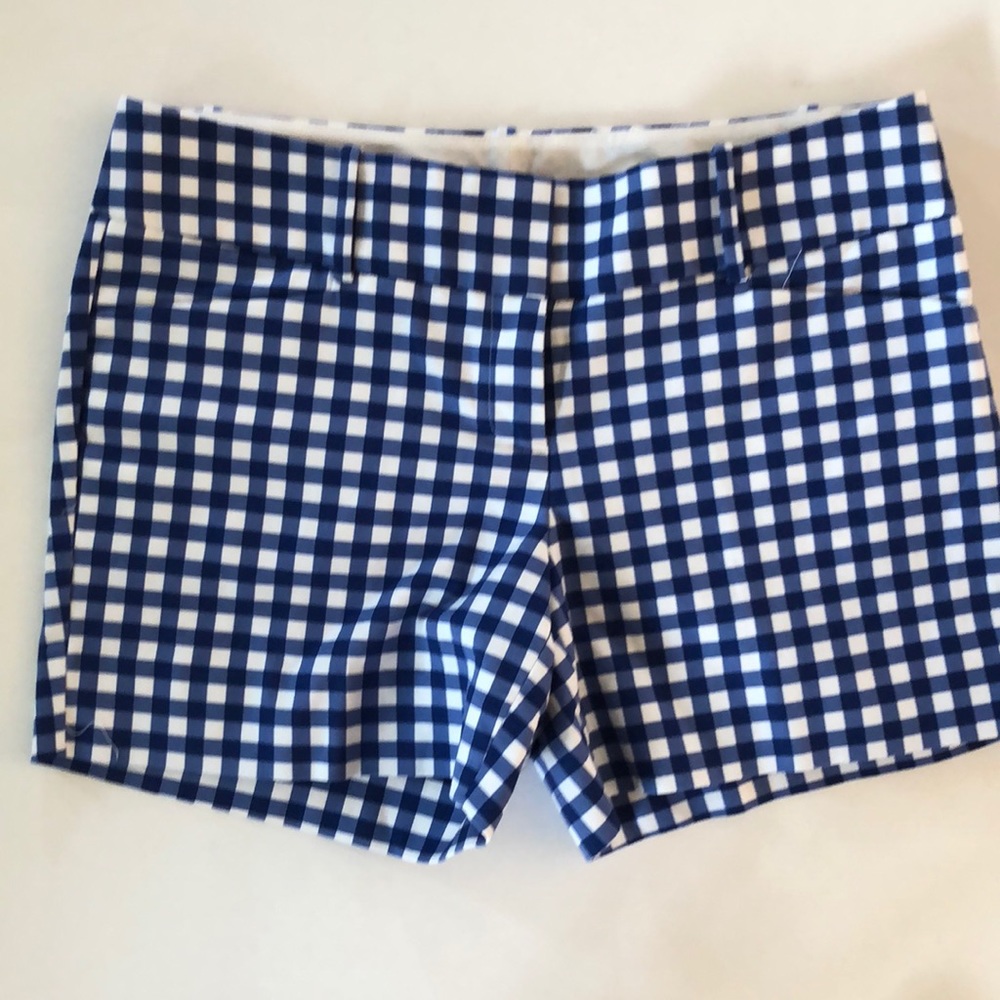 The Limited Blue gingham plaid Bermuda short Sz.6